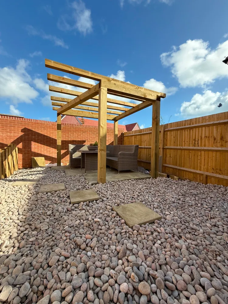 Bespoke pergola installation